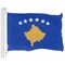 G128 Kosovo Kosovar Flag | 3x5 Ft | LiteWeave Pro Series Printed 150D Polyester | Country Flag, Indoor/Outdoor, Vibrant Colors, Brass Grommets, Thicker and More Durable Than 100D 75D Polyester